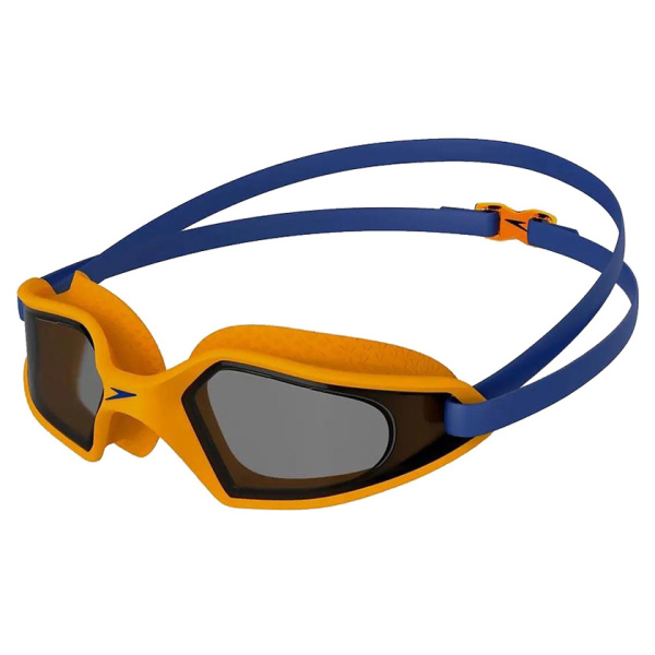 Очки для плавания Speedo Hydropulse детские (бордовый/прозрачный/голубой)